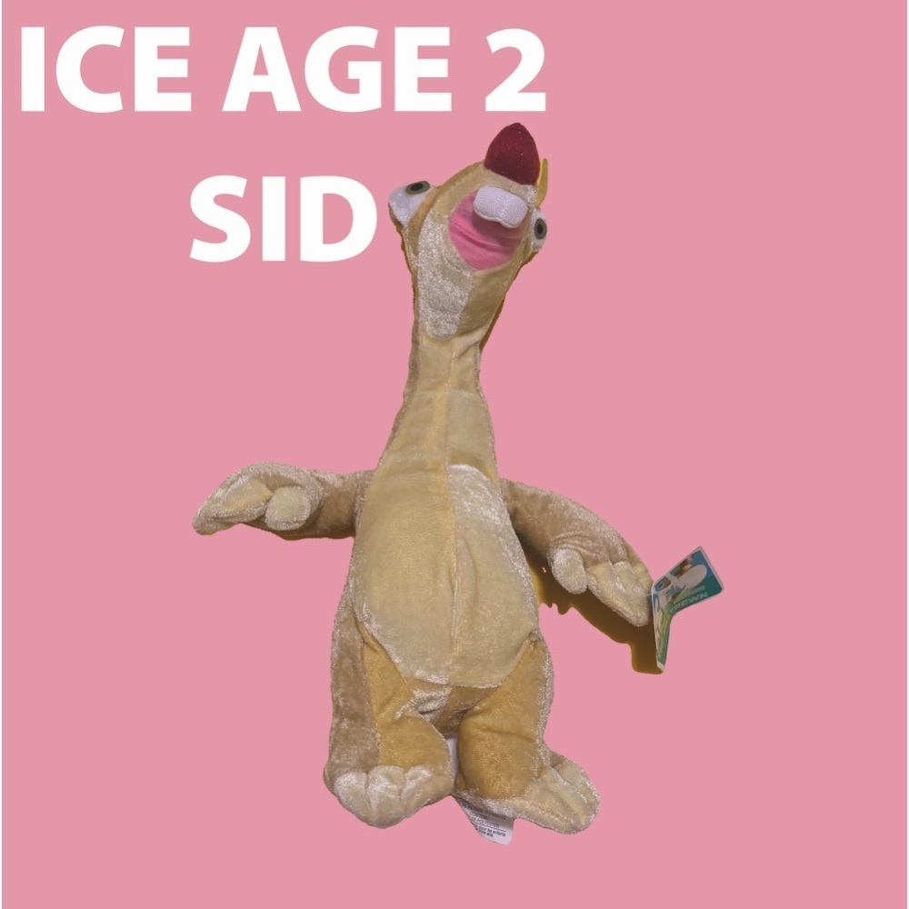 ICE AGE 2 - Sid the sloth plush 2006 Y2K